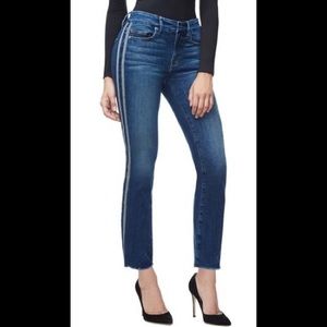 Good straight athletic stripe high waist straight